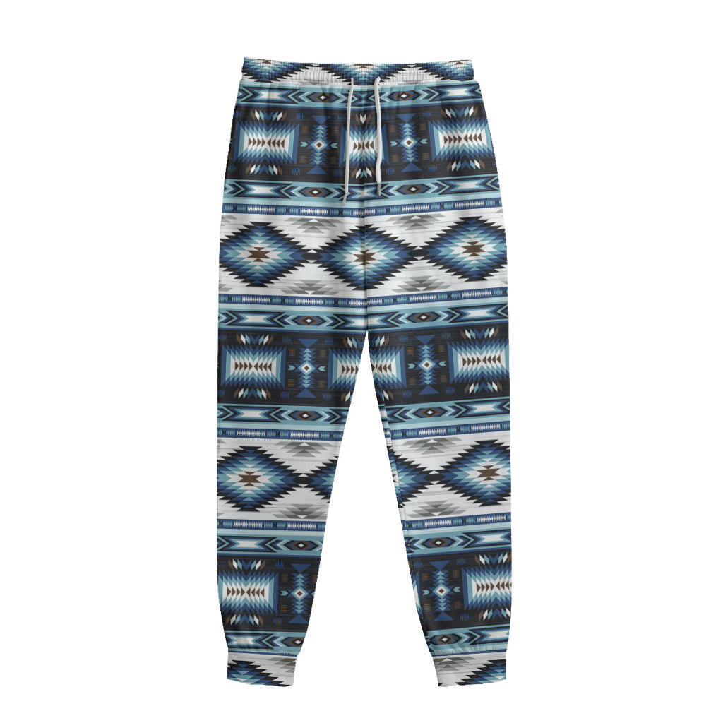 Blue Native Navajo Print Sweatpants