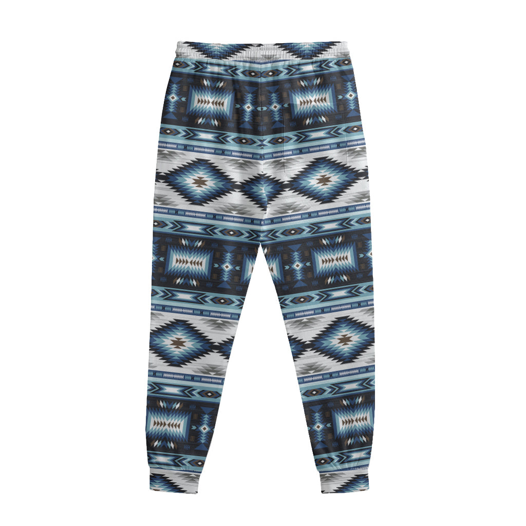 Blue Native Navajo Print Sweatpants