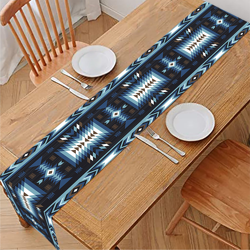 Blue Native Navajo Print Table Runner