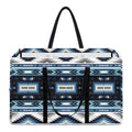 Blue Native Navajo Print Utility Tote Bag