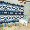 Blue Native Navajo Print Wall Sticker