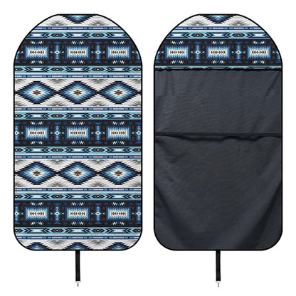 Blue Native Navajo Print Waterproof Car Seat Cover