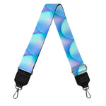 Blue Neon Mermaid Scales Pattern Print Bag Strap
