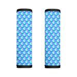 Blue Neon Mermaid Scales Pattern Print Handle Covers