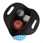 Blue Neon Mermaid Scales Pattern Print Neoprene Lunch Bag