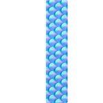 Blue Neon Mermaid Scales Pattern Print Table Runner