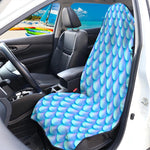Blue Neon Mermaid Scales Pattern Print Waterproof Car Seat Cover