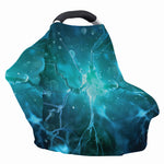 Blue Neurons In The Brain Print Baby Seat Cover