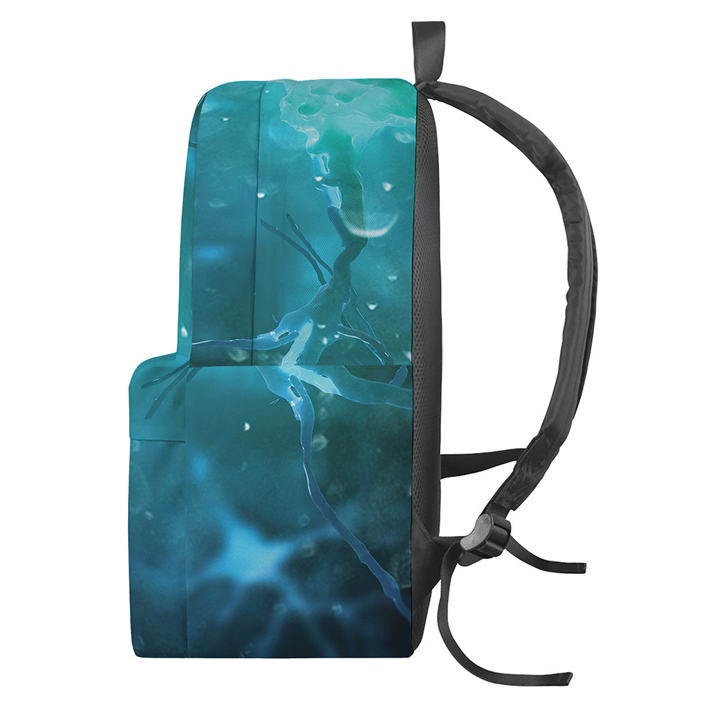Blue Neurons In The Brain Print Backpack