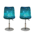 Blue Neurons In The Brain Print Bar Stool Covers