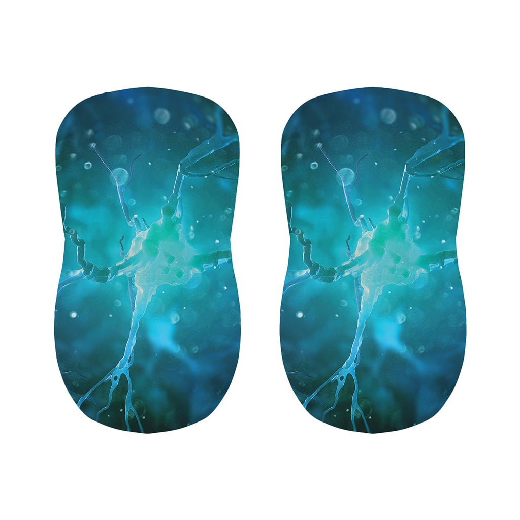 Blue Neurons In The Brain Print Bar Stool Covers