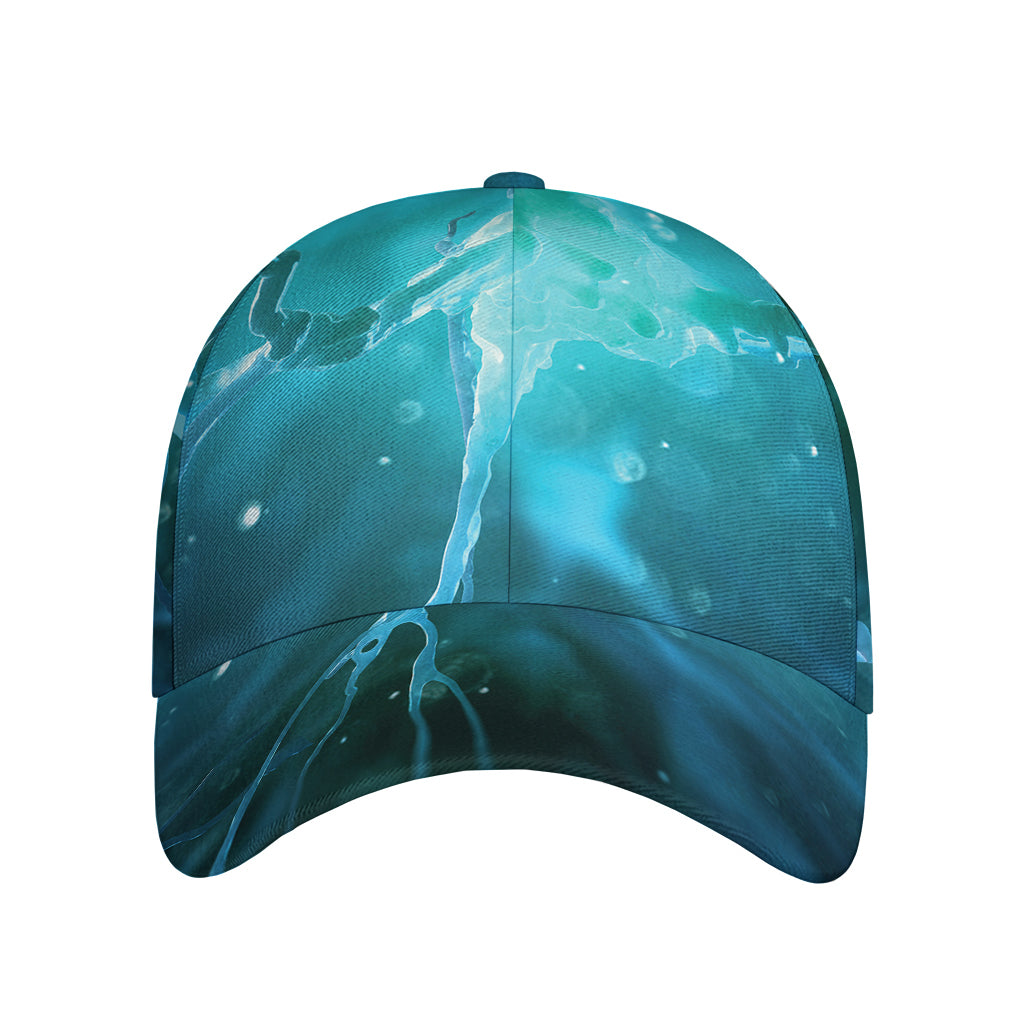 Blue Neurons In The Brain Print Baseball Cap