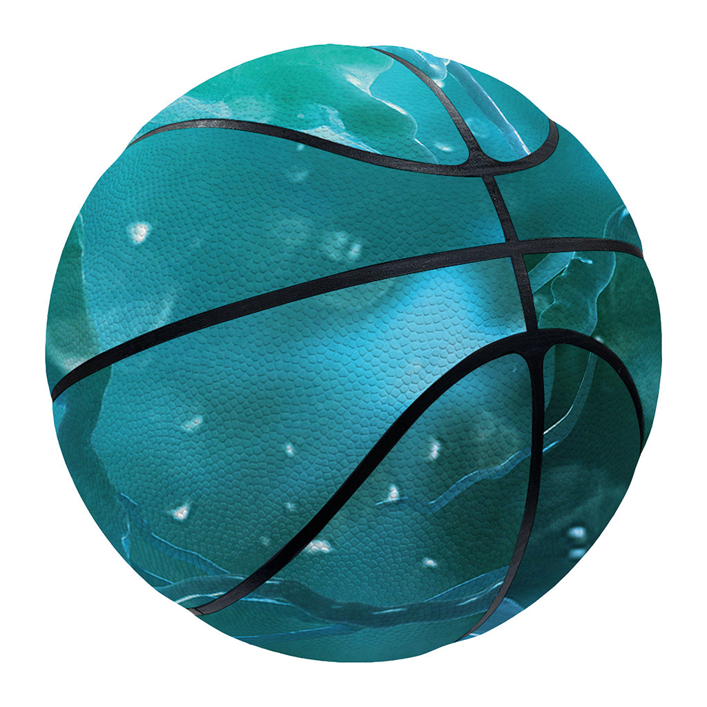 Blue Neurons In The Brain Print Basketball
