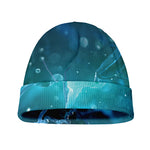 Blue Neurons In The Brain Print Beanie
