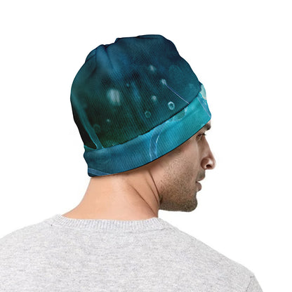 Blue Neurons In The Brain Print Beanie