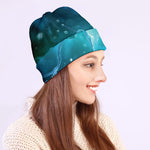 Blue Neurons In The Brain Print Beanie