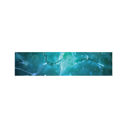 Blue Neurons In The Brain Print Bed Runner