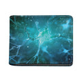 Blue Neurons In The Brain Print Bifold Wallet