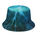 Blue Neurons In The Brain Print Bucket Hat