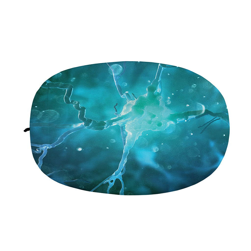 Blue Neurons In The Brain Print Car Side Mirror Covers