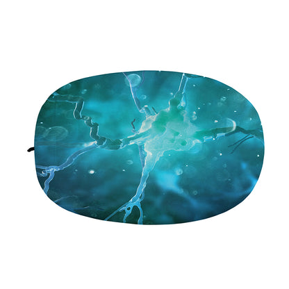Blue Neurons In The Brain Print Car Side Mirror Covers