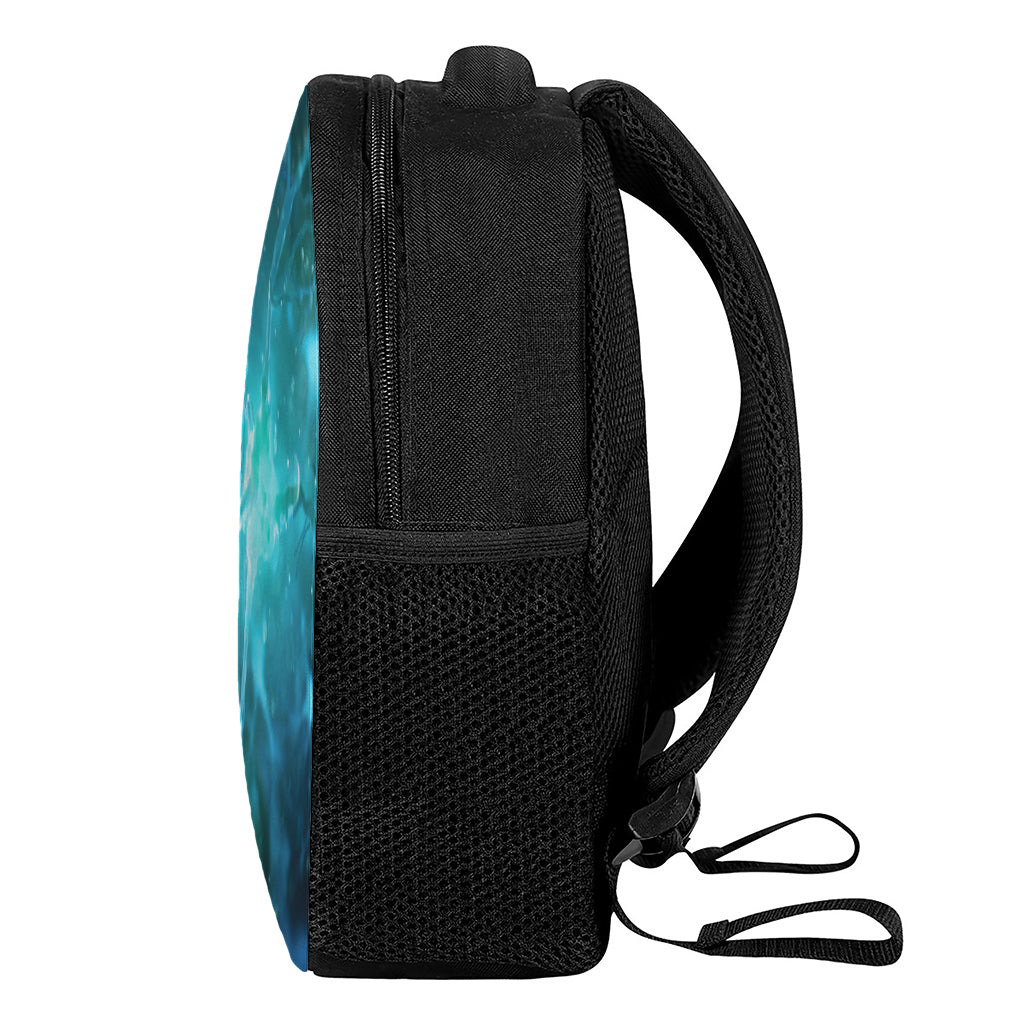 Blue Neurons In The Brain Print Casual Backpack