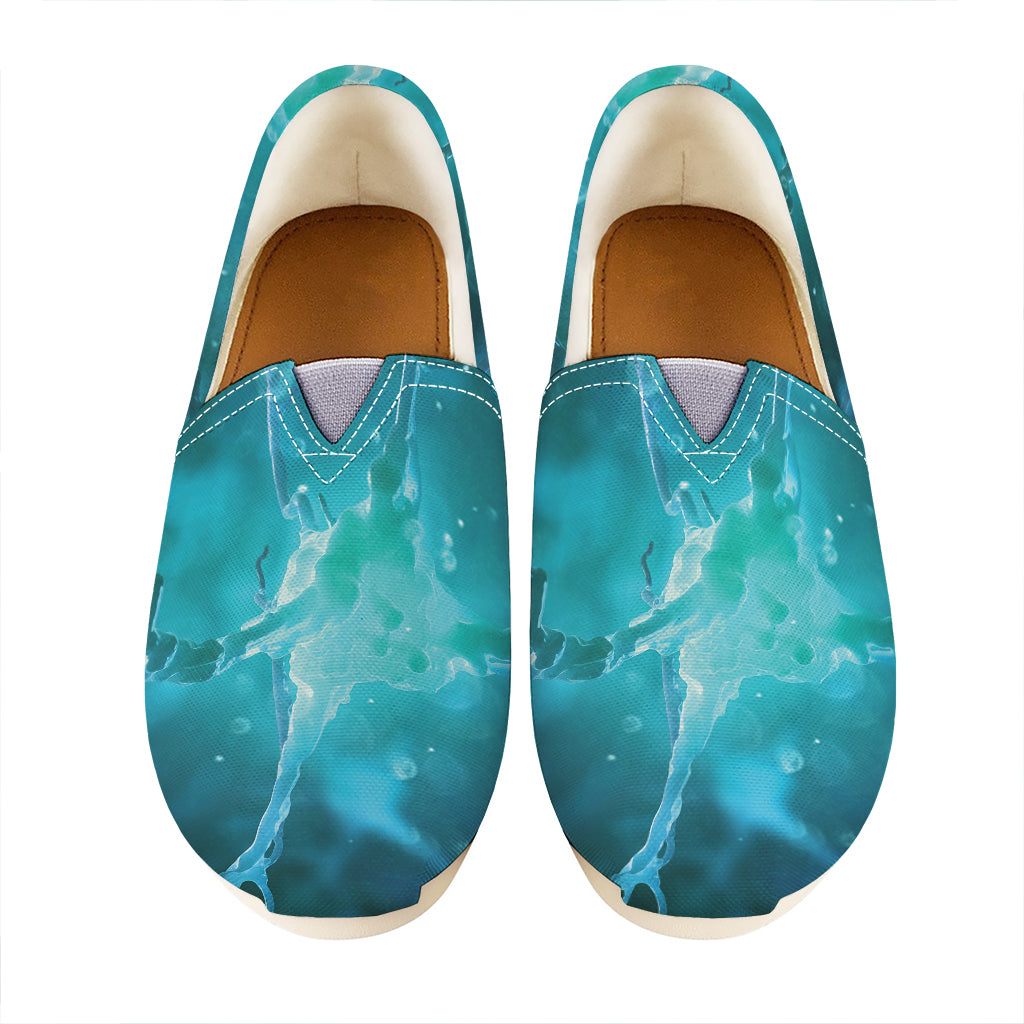 Blue Neurons In The Brain Print Casual Shoes