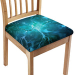 Blue Neurons In The Brain Print Chair Cushion Cover