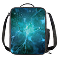 Blue Neurons In The Brain Print Crossbody Lunch Bag