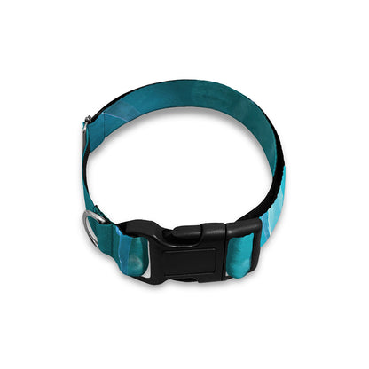 Blue Neurons In The Brain Print Dog Collar