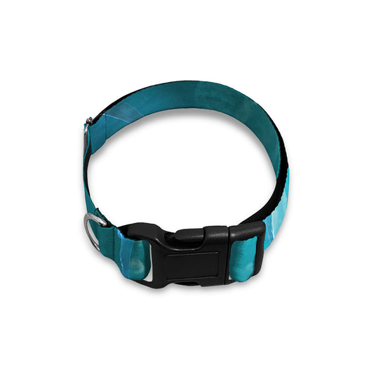 Blue Neurons In The Brain Print Dog Collar
