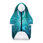 Blue Neurons In The Brain Print Dog Zip Up Hoodie