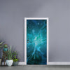 Blue Neurons In The Brain Print Door Sticker