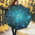 Blue Neurons In The Brain Print Foldable Umbrella