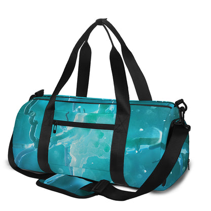 Blue Neurons In The Brain Print Gym Bag