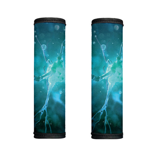 Blue Neurons In The Brain Print Handle Covers
