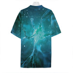 Blue Neurons In The Brain Print Hawaiian Shirt