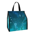 Blue Neurons In The Brain Print Insulated Lunch Tote
