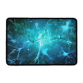 Blue Neurons In The Brain Print Kitchen Mat