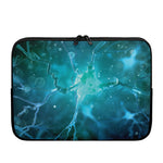 Blue Neurons In The Brain Print Laptop Sleeve
