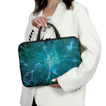 Blue Neurons In The Brain Print Laptop Sleeve With Handle