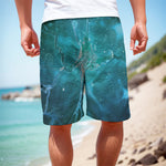 Blue Neurons In The Brain Print Men's Cargo Shorts