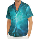 Blue Neurons In The Brain Print Men's Deep V-Neck Shirt