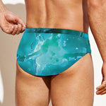 Blue Neurons In The Brain Print Men's Swim Briefs