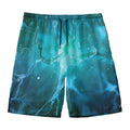Blue Neurons In The Brain Print Men's Swim Trunks