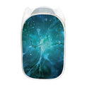 Blue Neurons In The Brain Print Mesh Laundry Hamper