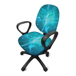 Blue Neurons In The Brain Print Office Chair Cover