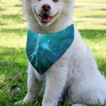Blue Neurons In The Brain Print Over The Collar Dog Bandana