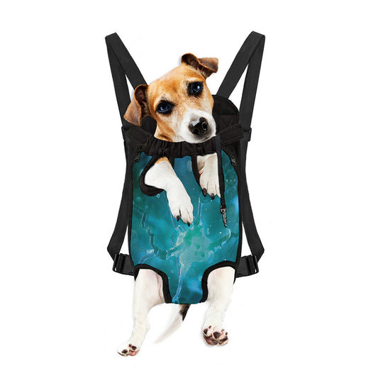 Blue Neurons In The Brain Print Pet Carrier Backpack