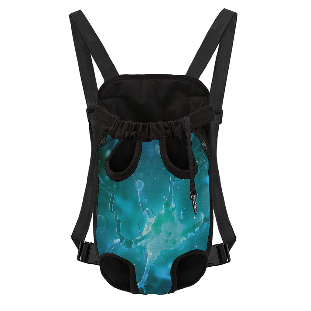 Blue Neurons In The Brain Print Pet Carrier Backpack